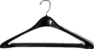 Heavy Duty Hangers Plastic Suit Black 17