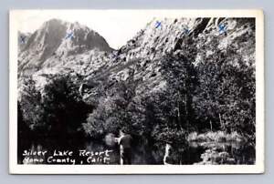 New ListingSilver Lake Resort RPPC Vintage Mono County California Photo Postcard 1957