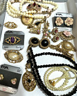 Vintage Jewelry Lot 1928 Brand All 16 Pieces Romantic Necklaces Brooches Earring