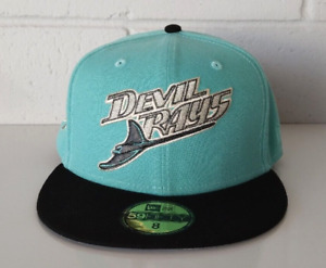 TAMPA BAY DEVIL RAYS NEW ERA 59FIFTY INAUGURAL SEASON FITTED MLB HAT SIZE 8 NEW