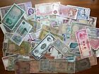 Lot of 100+ world banknotes, foreign currency, circulated or damaged [#L001]