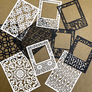 Paper Lace Frames Scrapbooking Valentine's Card Making Planners Journals
