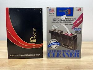 Lot Of 2 Allsop3 VCR Head Cleaner Tape Path And Drive