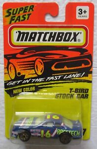 Matchbox Super Fast T-Bird Stock Car #7 New Color 1:64 Scale Diecast 1993