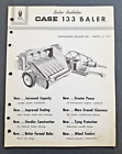 New ListingCase Model 133 Baler Dealer Sales Bulletin Literature - 1957