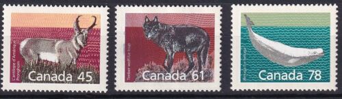 Canada 1990 Fauna, Animals 3 MNH stamps