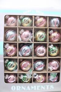 Radko Shiny Brite Set of 20 Mini Glass Pastel Easter Ornaments 2024 Style C