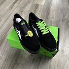 Lakai Skateboard Shoes Staple SMU Yeah Right Black UV Green Suede Men’s Size 9.5