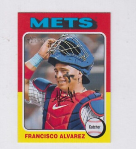 (10) Francisco Alvarez 2024 TOPPS HERITAGE BASE CARD LOT #411 NEW YORK METS
