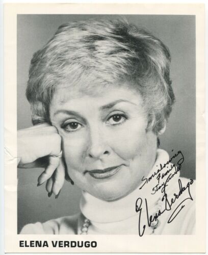 Elena Verdugo Signed 8x10 Photo Vintage Autographed Signature Actress