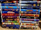 Lot of 24 Classic Clamshell Disney VHS Tapes,  Mickey Mouse, Elmo, Tweety Duck