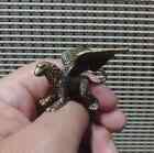 Vintage Solid Brass Copper Strong Gryphon Animal Statue for Home Garden Decor