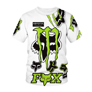 Men's Fox Riding T-shirts Motocross/Monster/Dirt Bike Racing Tops S-5XL