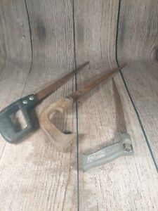 Lot Of 3 Vintage Hand Saws (1 Is A Craftsman)