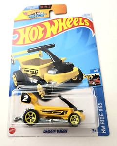 Hot Wheels Draggin Wagon Yellow #141 141/250 - 2024 HW Ride-Ons - Treasure Hunt