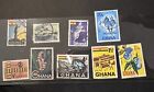 Ghana VINTAGE Stamp Collection 9 STAMPS USED