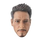 1/6 Avengers Iron Man Tony Stark Head Sculpt Carved for 12