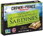 New ListingNatural Skinless & Boneless Sardines in Pure Olive Oil, 3.75-Ounce Cans (Pack...