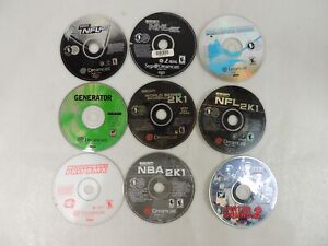 Sega Dreamcast VIDEO GAME Lot of 9 UNTESTED