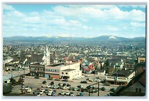 Everett Washington Postcard Three Fingers Mt. Pilchuck Aerial View c1960 Vintage