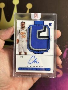 2020-21 National Treasures 5/8 #149 RC Cole Anthony RPA Auto Sealed