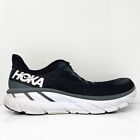 Hoka One One Mens Clifton 7 1110508 BWHT Black Running Shoes Sneakers Size 11.5