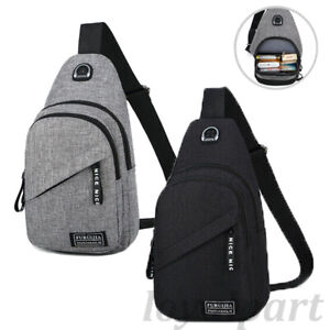 Sling Bag Chest Bag Sports Travel Backpack Cross Body Handbag Shoulder Pack Mens