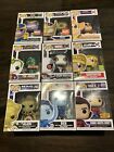 Funko Pop! Lot Of 9 Pops Damaged Marvel Animation Movies Television DC Games