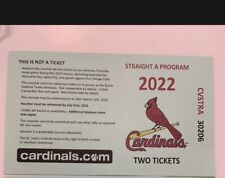 2 cardinals tickets through 7/31/22