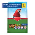 Premium Large Parrot Food, No Shells or Seed Hulls, 4 Pounds
