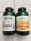 2 X Swanson Super Stress B-Complex With Vitamin C  240 Capsules Best by 06/24