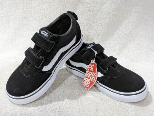 Vans Toddler Boy's Ward V Black/White Skate Shoes - Size 5/6/7/8/9/10 NWB