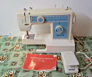 Simplicity Sewing Machine White Model No 6950 Working With Manual