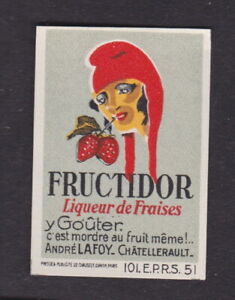 Antique Tag France BN131670 Fructidor Women's EPRS 1930S Matches