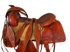 USED RODEO SADDLE 15 17 PLEASURE HORSE ROPING ROPER TACK RANCH TOOLED LEATHER