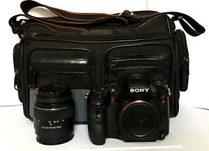 Sony Alpha SLT-A77 24MP Camera with SAL-1855 DT SAM 18-55mm f/3.5-5.6 Lens