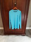 Guy Harvey Men's Size XL L-Sleeve Jersey Sun Protection Fishing Shirt Turquoise