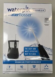 NEW Waterpik Aquarius WP-662CD Black 10 Pressure Settings Water Flosser SEALED