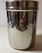 Vollrath Stainless  Medical Canister W/  Lid 6.75”  Tall 4.75” Diameter Hospital