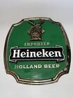 Vintage Imported Heineken Advertising Green Wall Beer Bar Sign