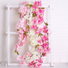Artificial Cherry Blossom Hanging Rattan Garland Fake Flower Wedding Home Decor1
