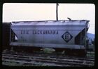 Railroad Slide - Erie Lackawanna #21368 Covered Hopper Car 1969 Freight Train