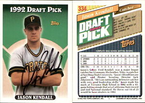 New ListingJason Kendall Signed 1993 Topps #334 Card Pittsburgh Pirates Auto AU
