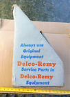 VINTAGE DELCO-REMY PARTS RETAIL DISPLAY UNIT CARDBOARD STORE ADVERTISING