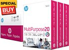HP Printer Paper  8.5 X 11 Paper Multipurpose 20 Lb 3 Ream Case - 1500 Sheets