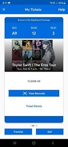 Taylor Swift Vancouver December 8th 2024 - 2 VIP Tickets - Price Is For Both