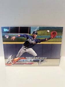 New Listing2018 Topps Baseball Update Ronald Acuna Jr. Rookie Debut RC Card #US252