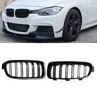 Front Kidney Grill Grille For 12-18 BMW F30 3 series 330i 328i Gloss Black (For: 2015 BMW 328i xDrive Base Sedan 4-Door 2.0L)