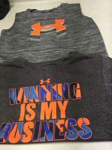 TWO KIDS UNDER ARMOUR SHIRTS SIZE 4 T NICE CONDITION