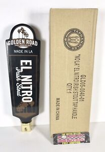Golden Road El Nitro Irish Stout Beer Tap Handle 9.25” Tall - Brand New In Box!